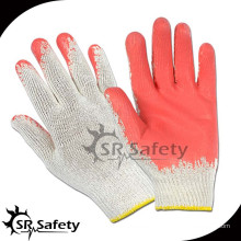 SRSAFETY vente de gants économiques à latex rouge au meilleur prix en Chine / gant latex bon marché lisse